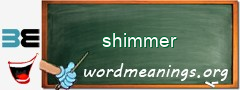 WordMeaning blackboard for shimmer